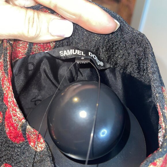 Samuel Dong Womens Coat Size Small Multicolor Brocade Pockets Floral New - Picture 6 of 13